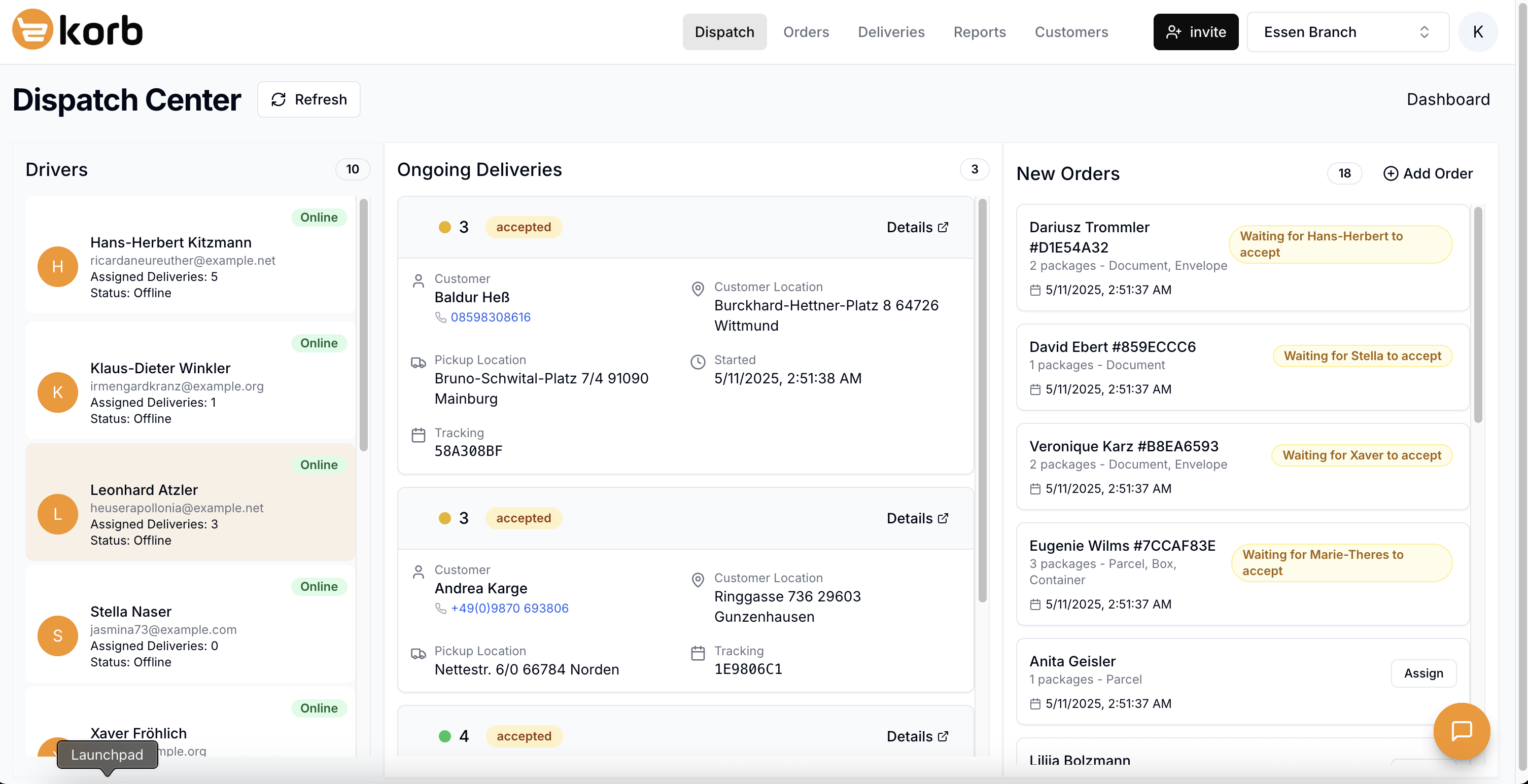 Delivery Management