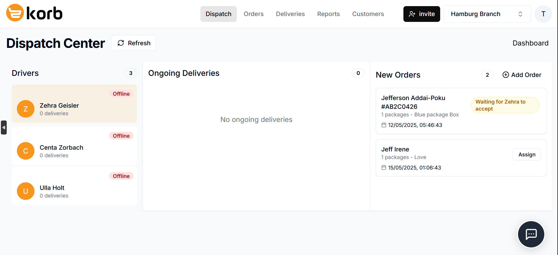 Delivery Management